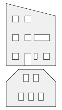 Konfiguratoren für einzelne Modellhaus-Wände,<br/>Konfiguratoren für einzelne Modellhaus-Dachflächen<br/><br/>Öffnungen frei positionierbar