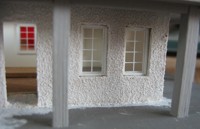 Vergrößern: Verputzte Modellhaus-Wand (H0 / 1:87)