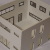 Vergrößern: Zusammengesteckte Würfelhaus-Modellwände in 1:87