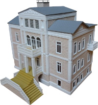 Detailliert ausgestaltetes Modellhaus